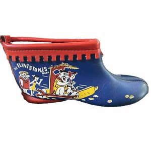 Vintage Set Of 2 1960s Cartoon The‎ Flintstones & Woody Wood Pecker Kids Booties